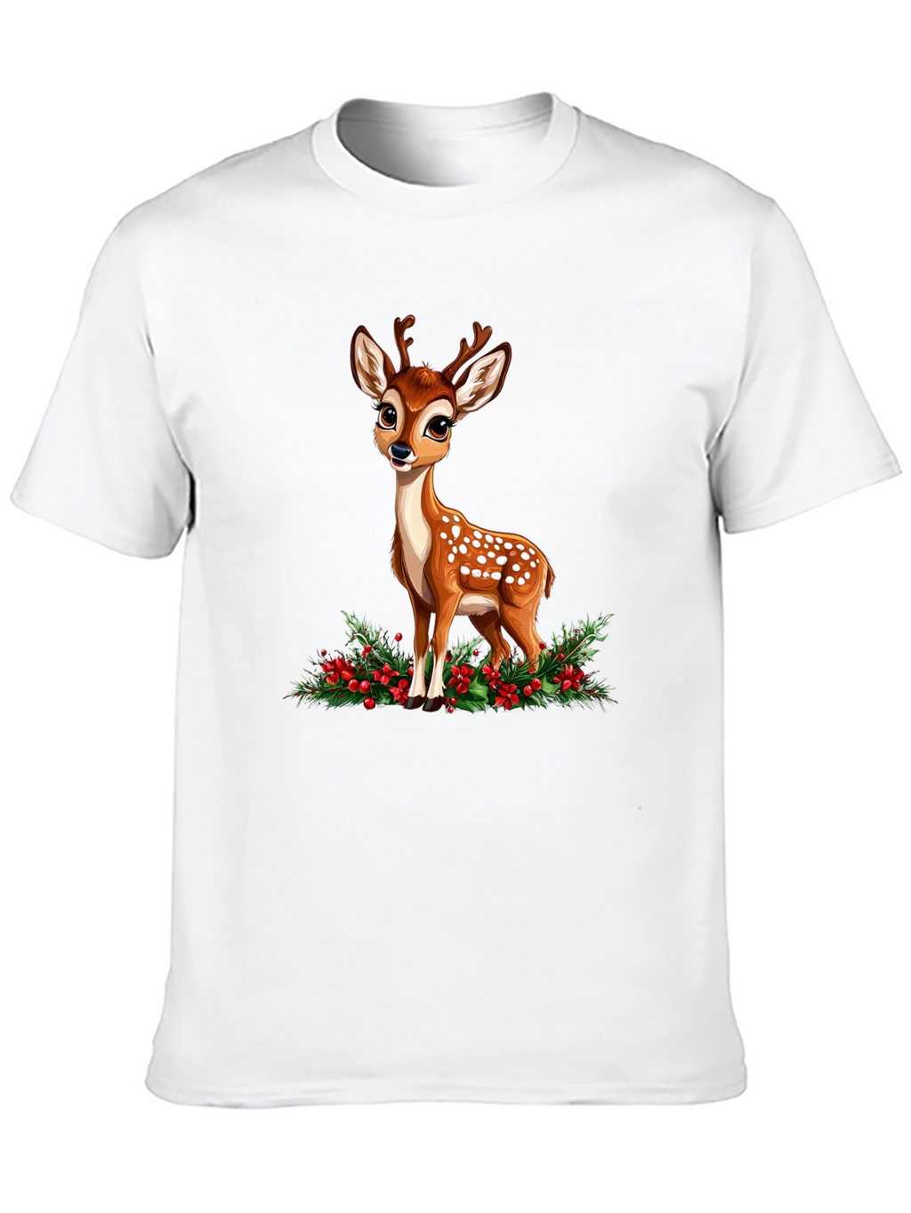 Cute Fawn Graphic Tee - Holiday Season Ready