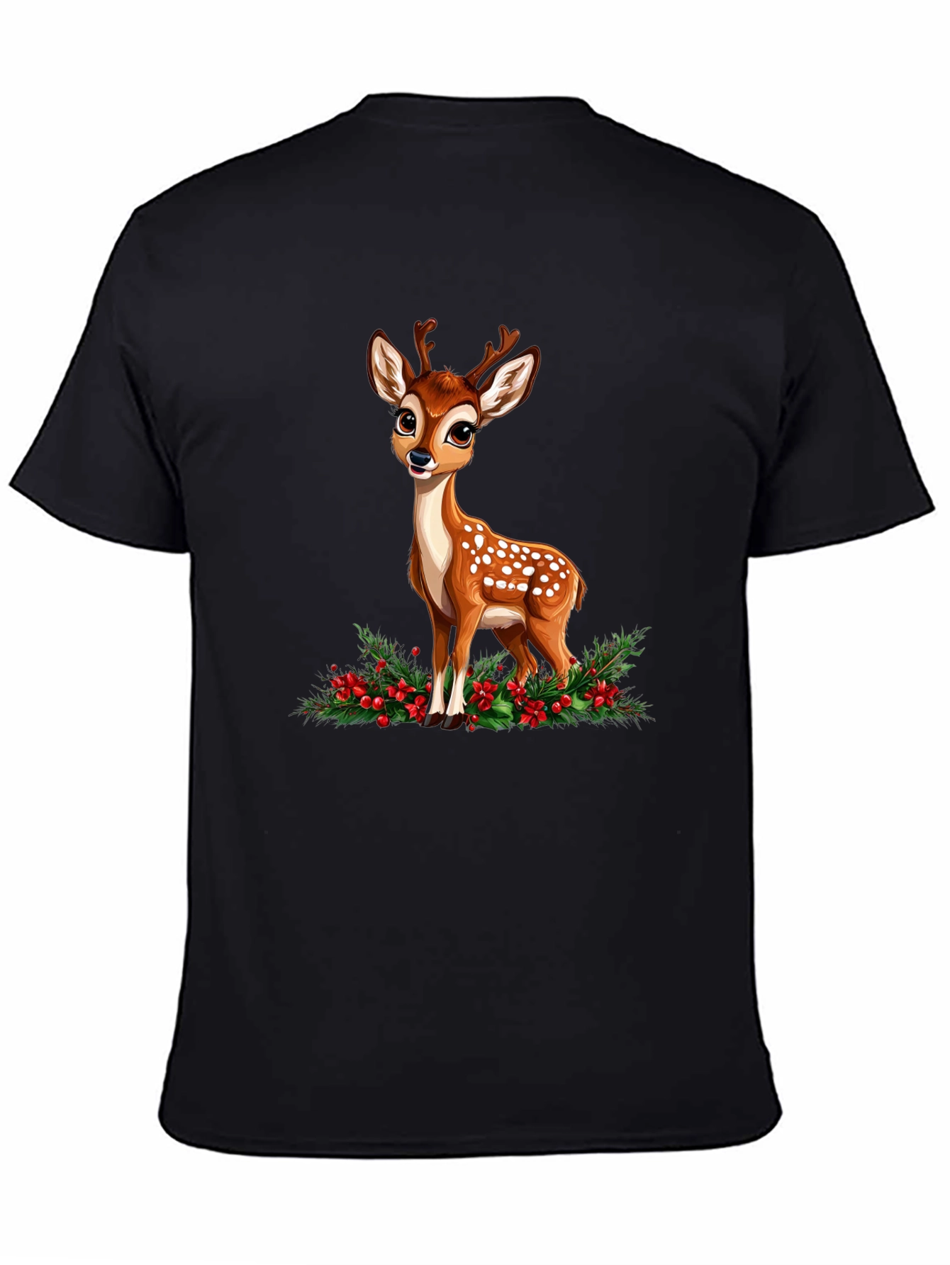 Cute Fawn Graphic Tee - Holiday Season Ready