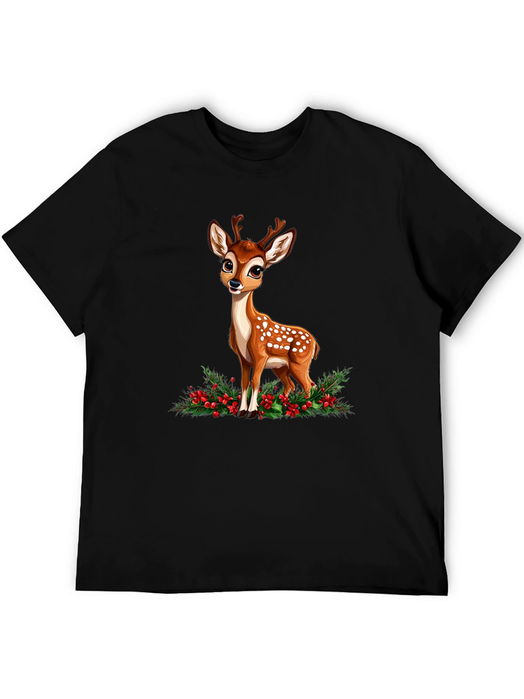 Cute Fawn Graphic Tee - Holiday Season Ready