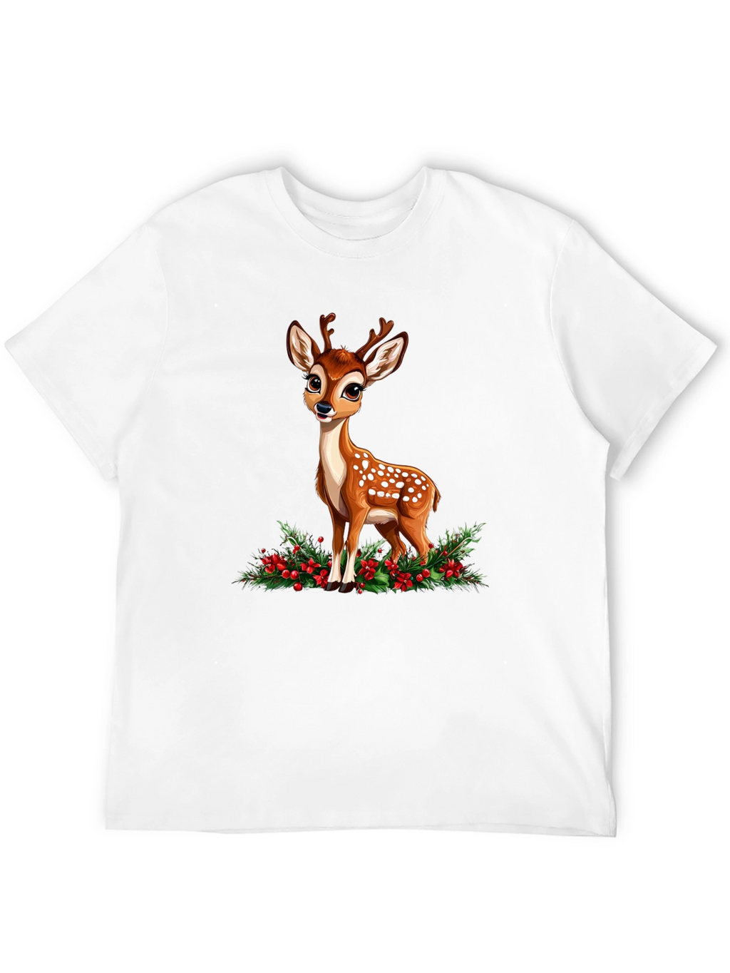 Cute Fawn Graphic Tee - Holiday Season Ready