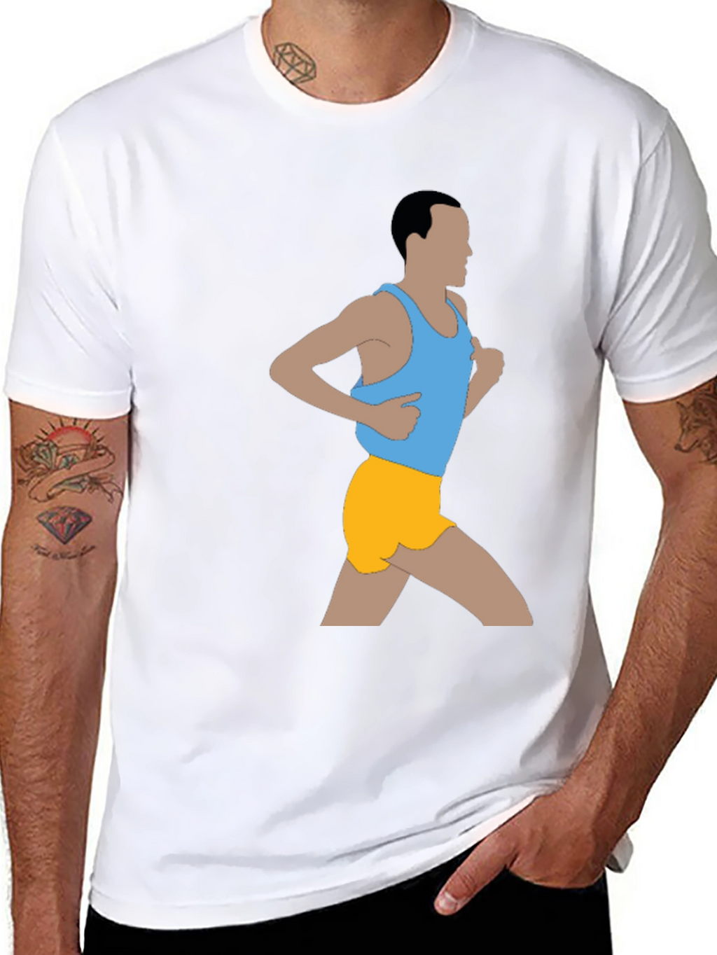 Runner Graphic T-Shirt - Black