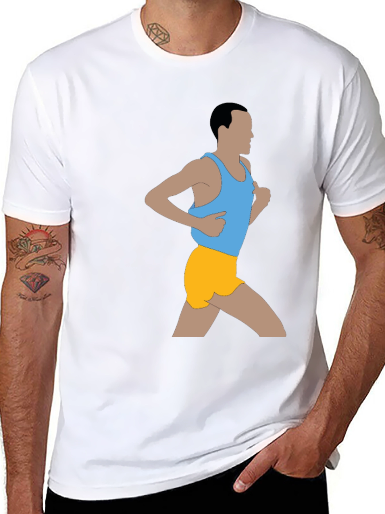 Runner Graphic T-Shirt - Black