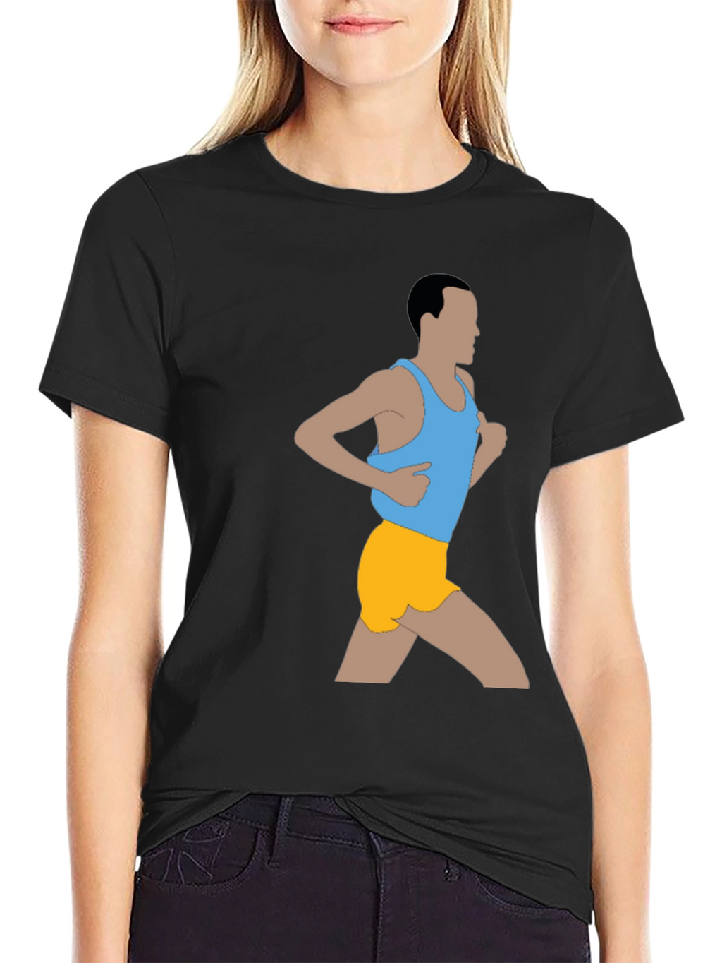 Runner Graphic T-Shirt - Black