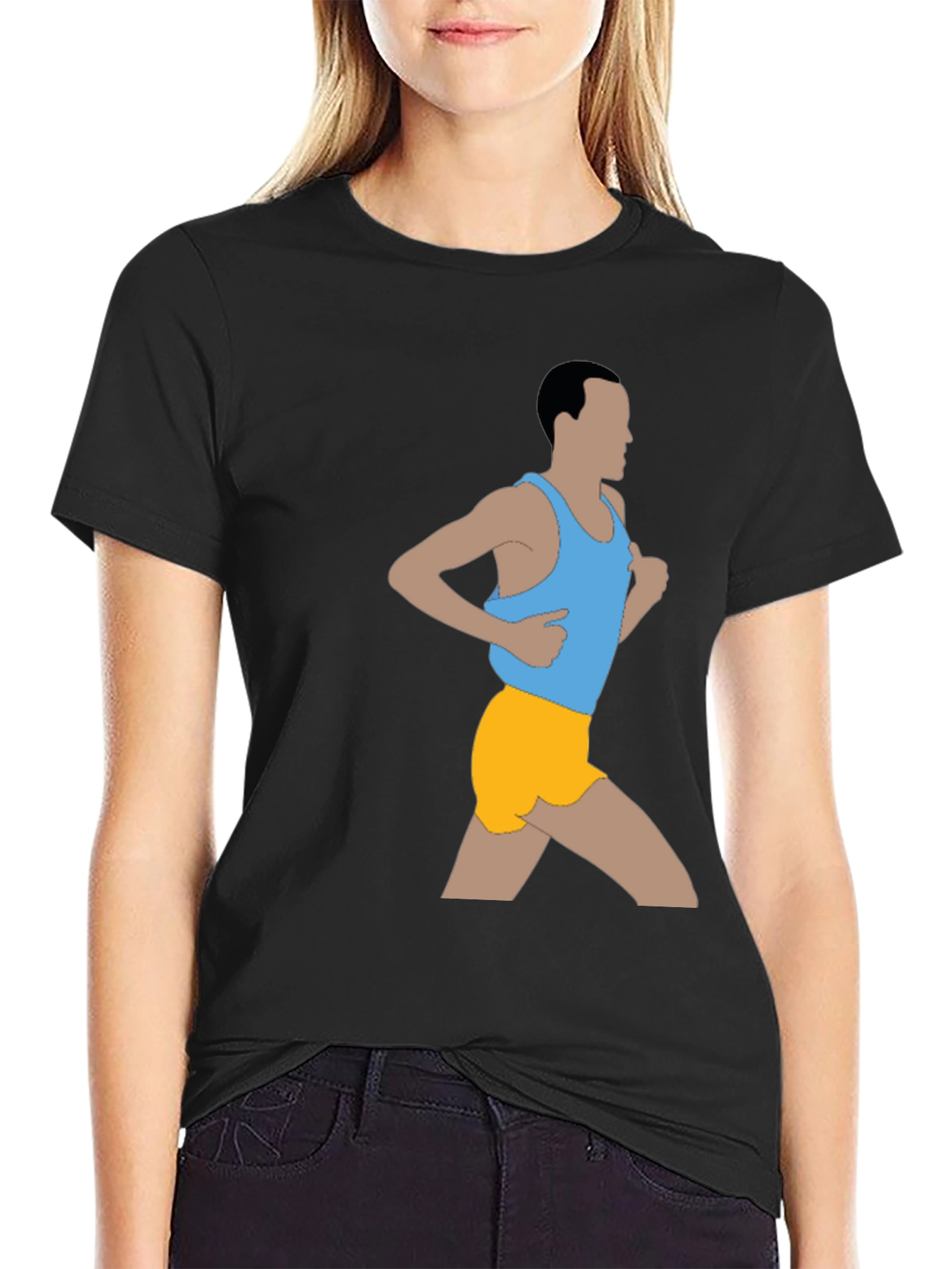 Runner Graphic T-Shirt - Black