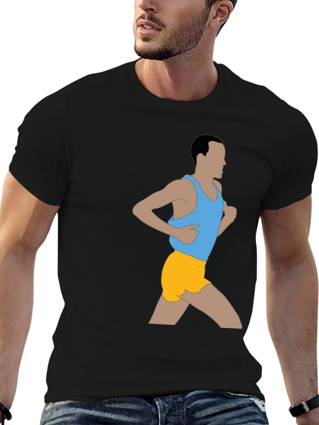 Runner Graphic T-Shirt - Black