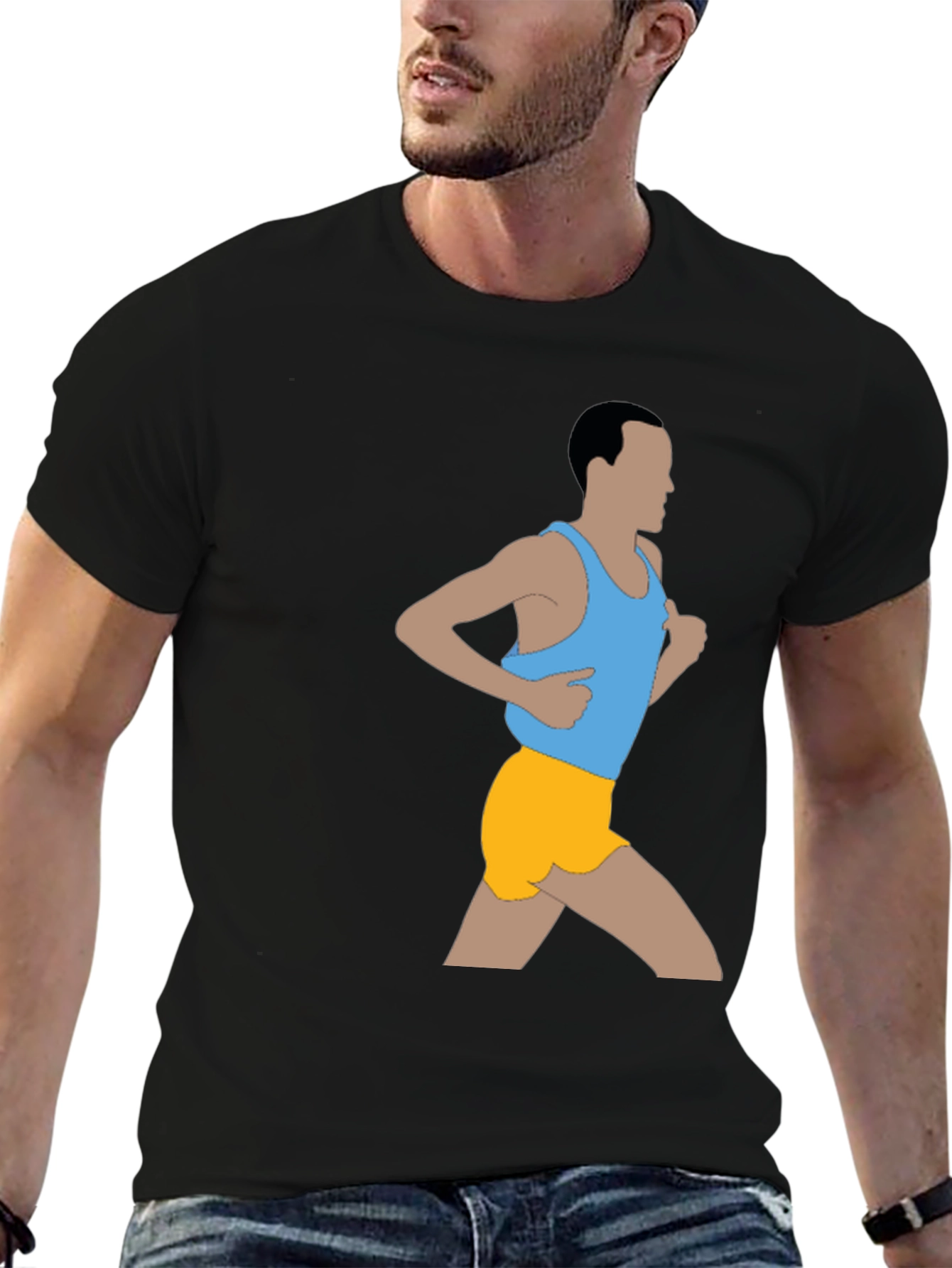 Runner Graphic T-Shirt - Black
