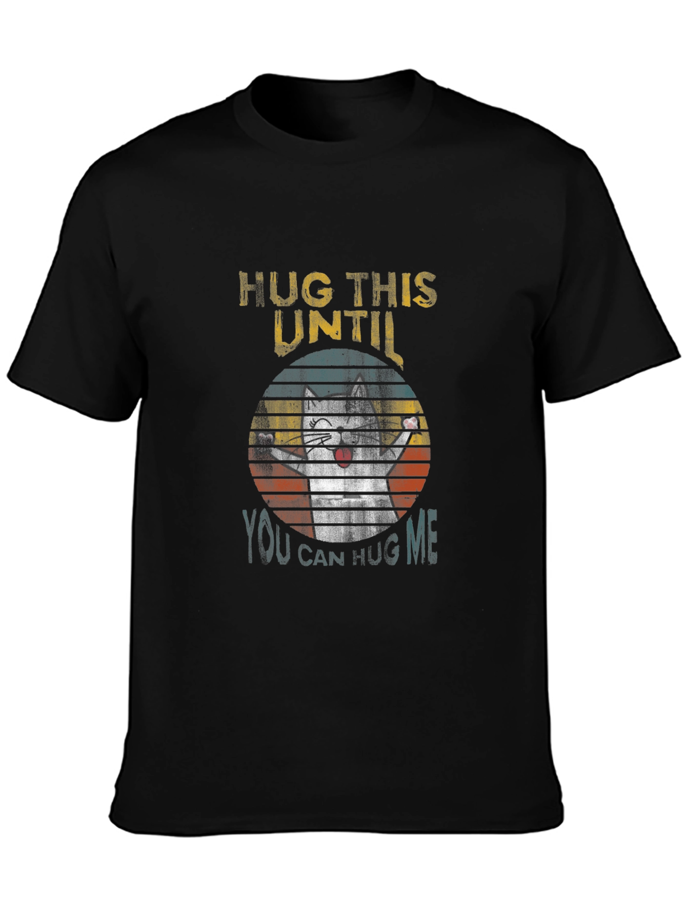 Hug This Cat Graphic Tee - Comfort Fit T-Shirt