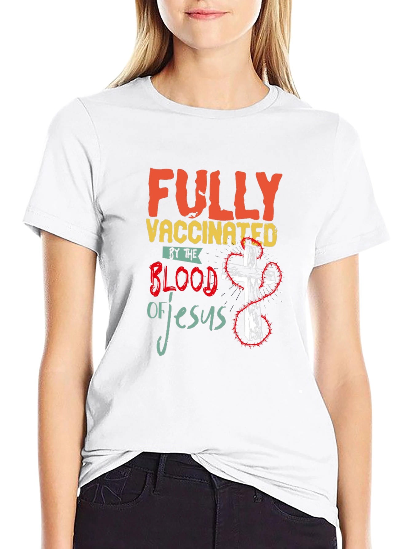 Fully Vaccinated by the Blood of Jesus T-Shirt