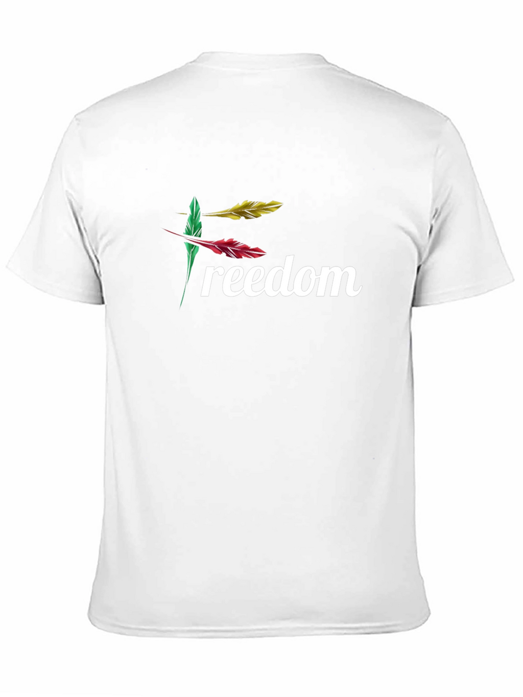 Freedom Feather Graphic Black T-Shirt