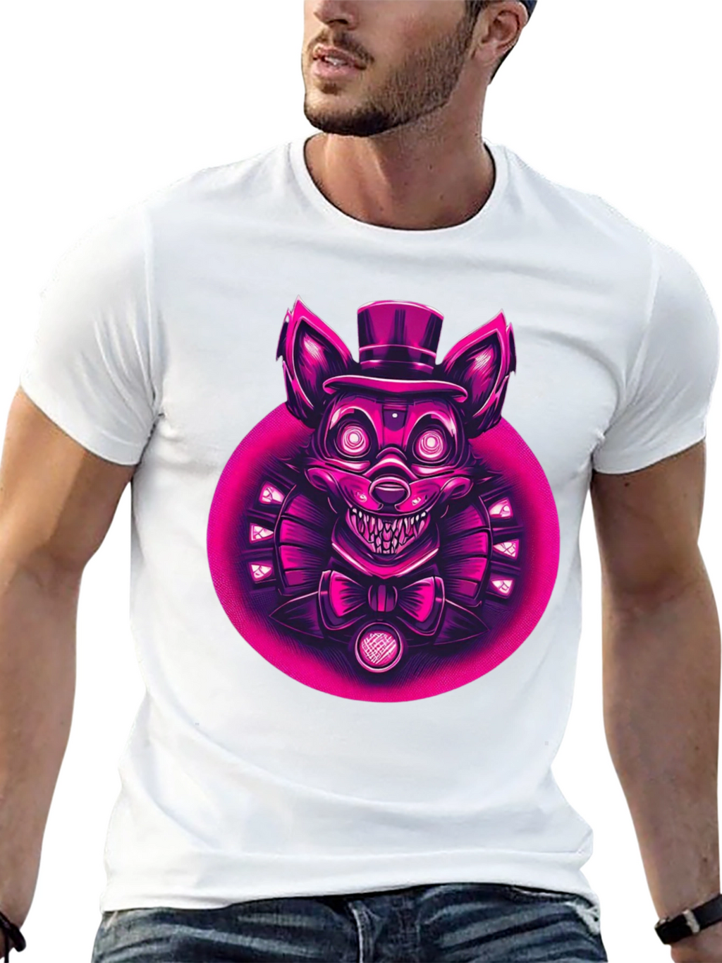 FNAF Character Graphic Tee - Black