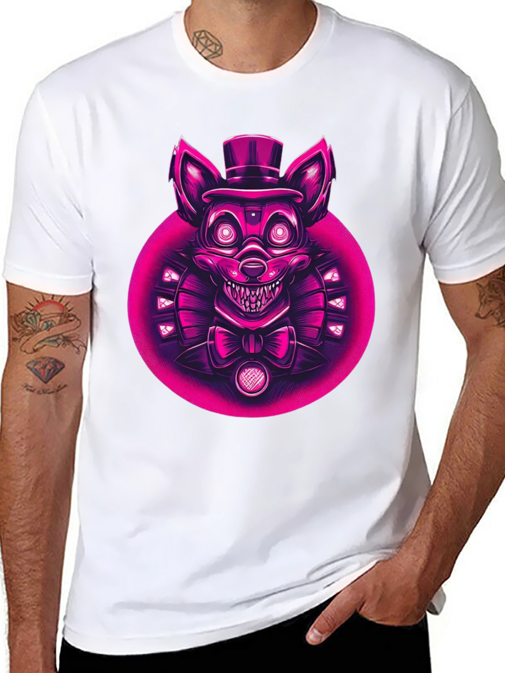 FNAF Character Graphic Tee - Black