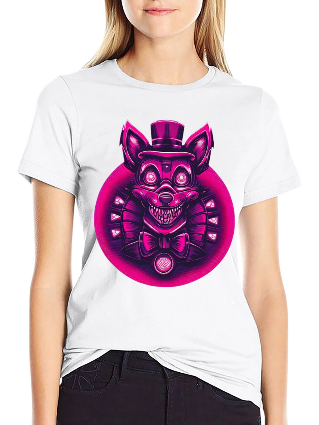 FNAF Character Graphic Tee - Black
