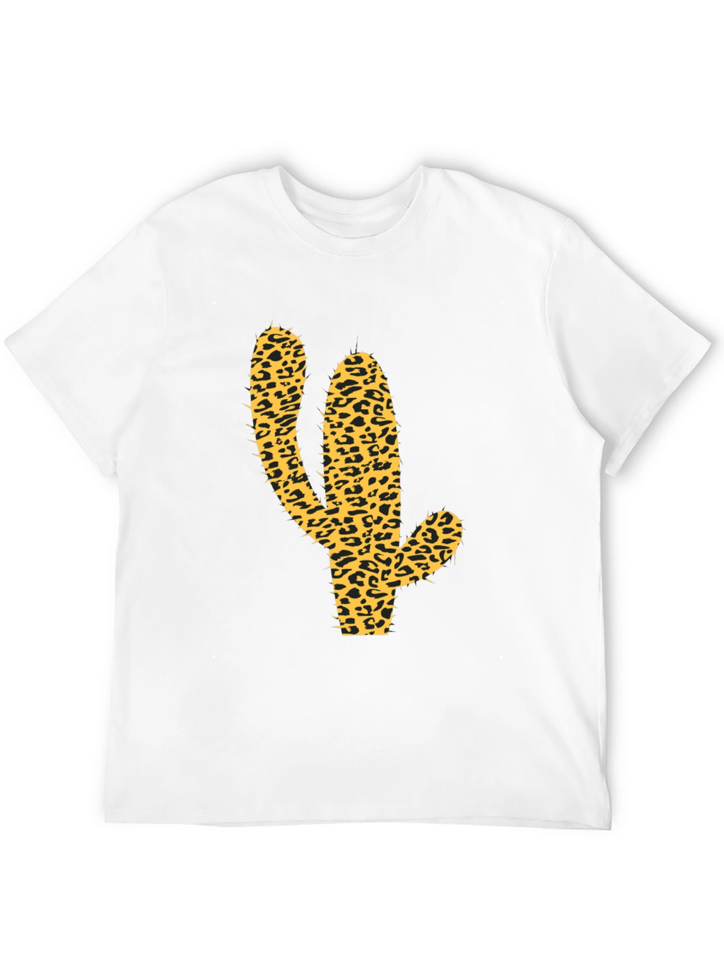 Leopard Cactus Graphic Tee - Western Style