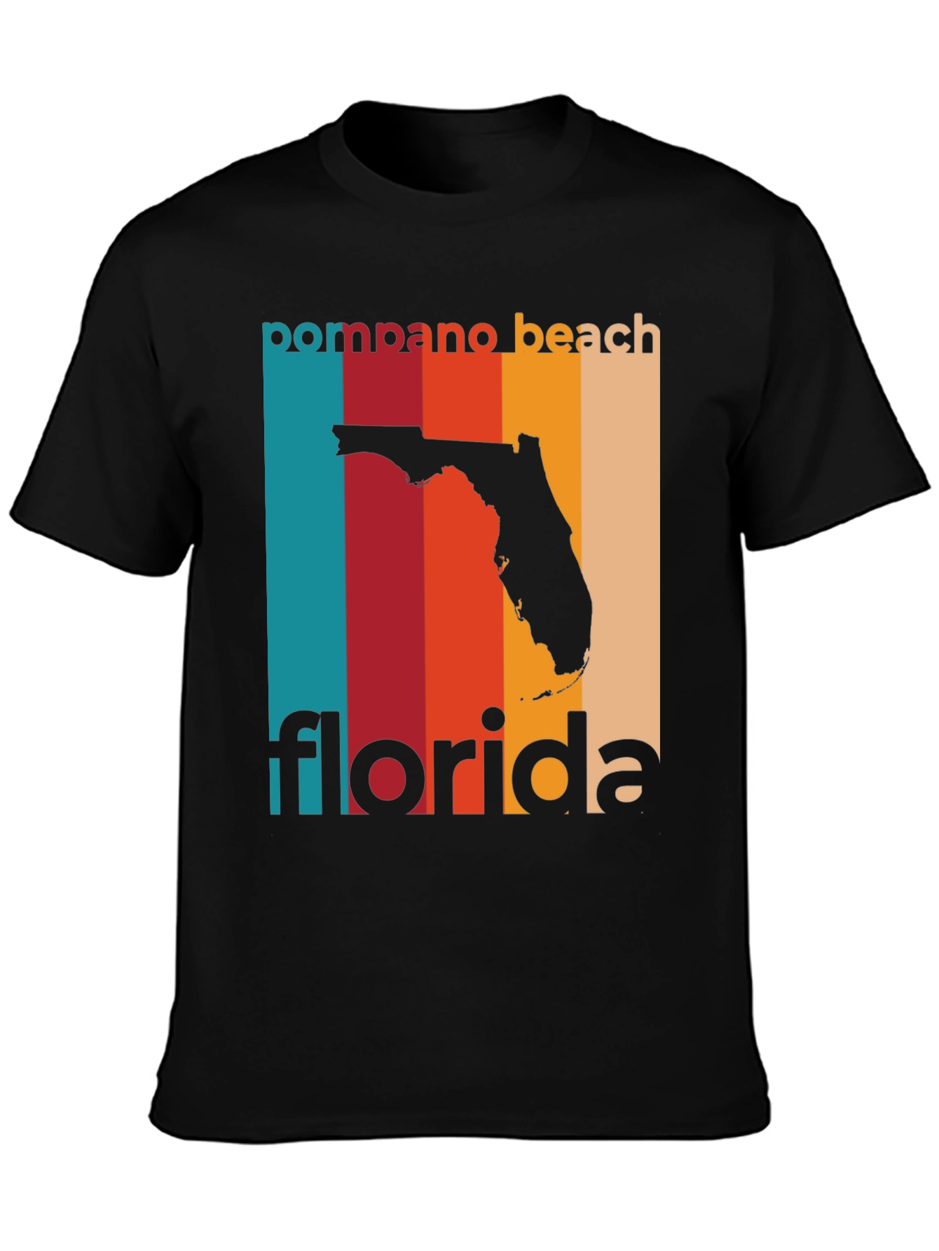 Pompano Beach Florida Retro T-Shirt