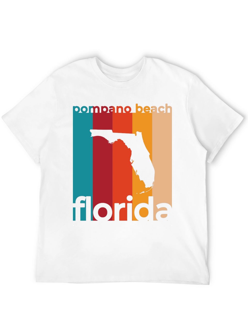 Pompano Beach Florida Retro T-Shirt