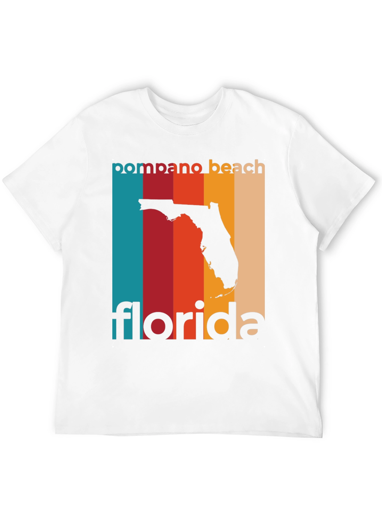 Pompano Beach Florida Retro T-Shirt