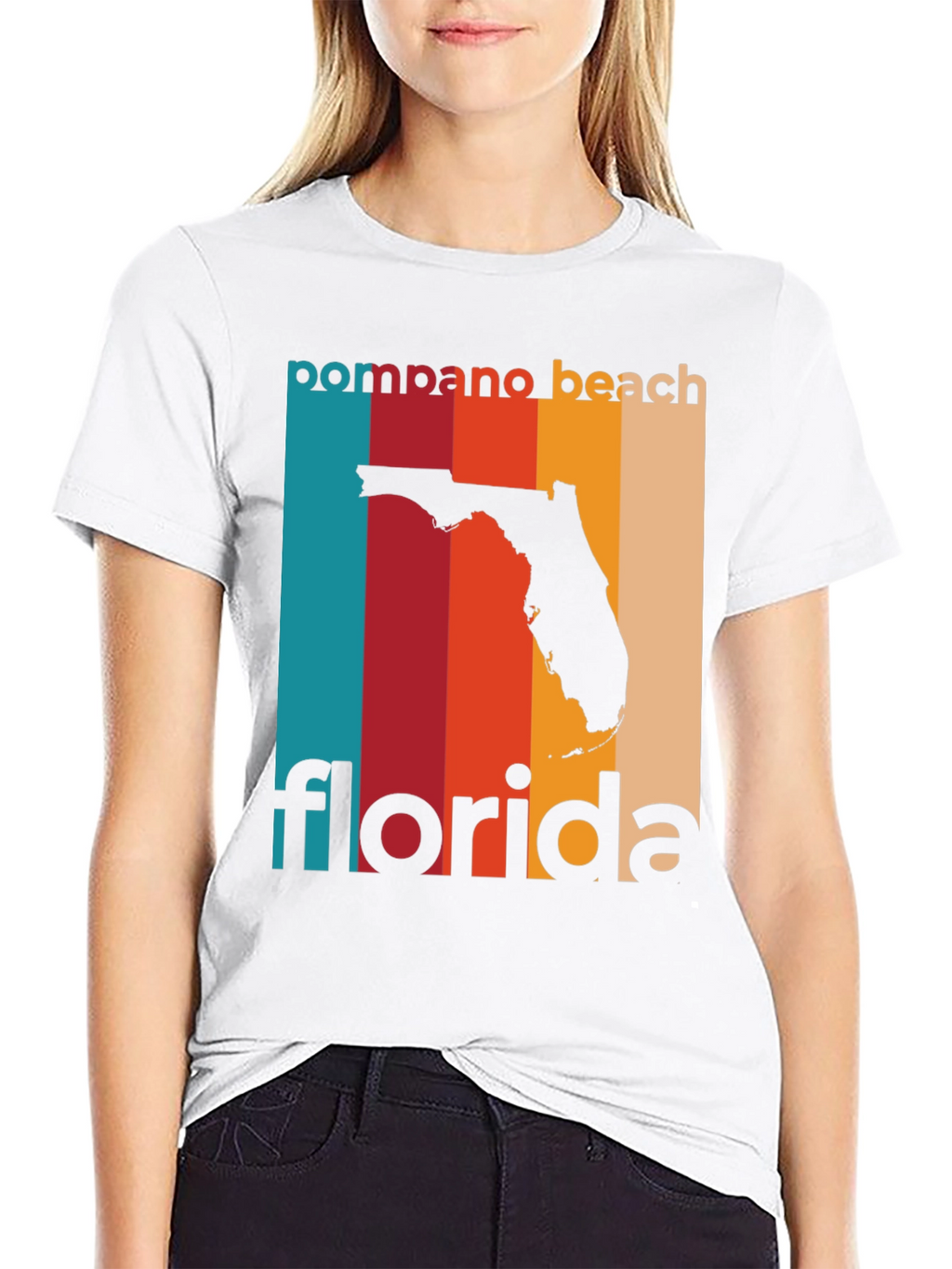 Pompano Beach Florida Retro T-Shirt
