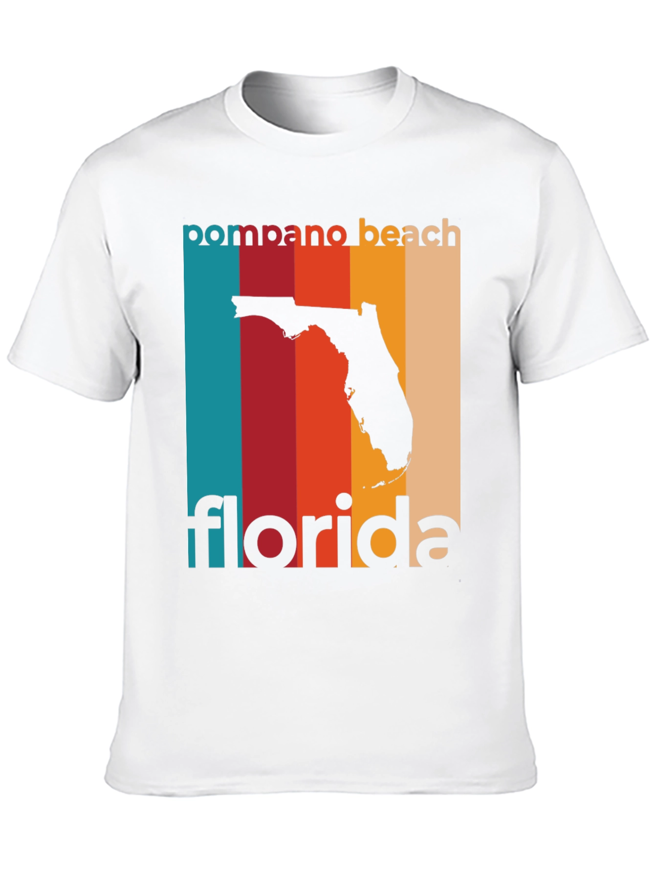 Pompano Beach Florida Retro T-Shirt