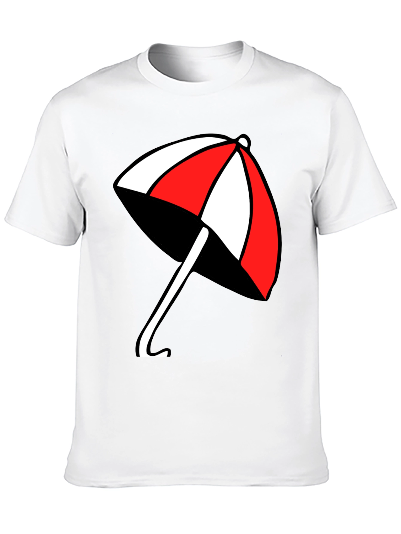 Umbrella Graphic T-Shirt - Casual Black Tee