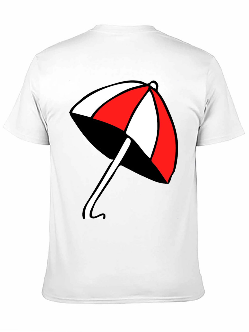 Umbrella Graphic T-Shirt - Casual Black Tee