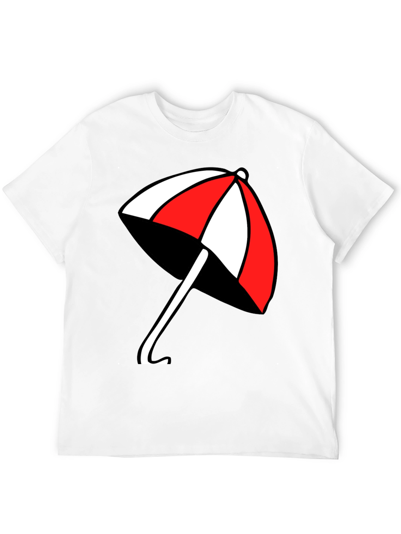 Umbrella Graphic T-Shirt - Casual Black Tee