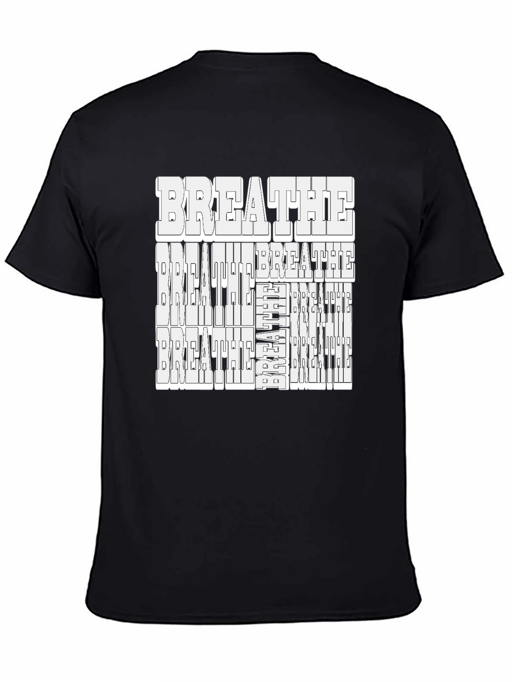 Breathe Piano Keys Graphic Tee