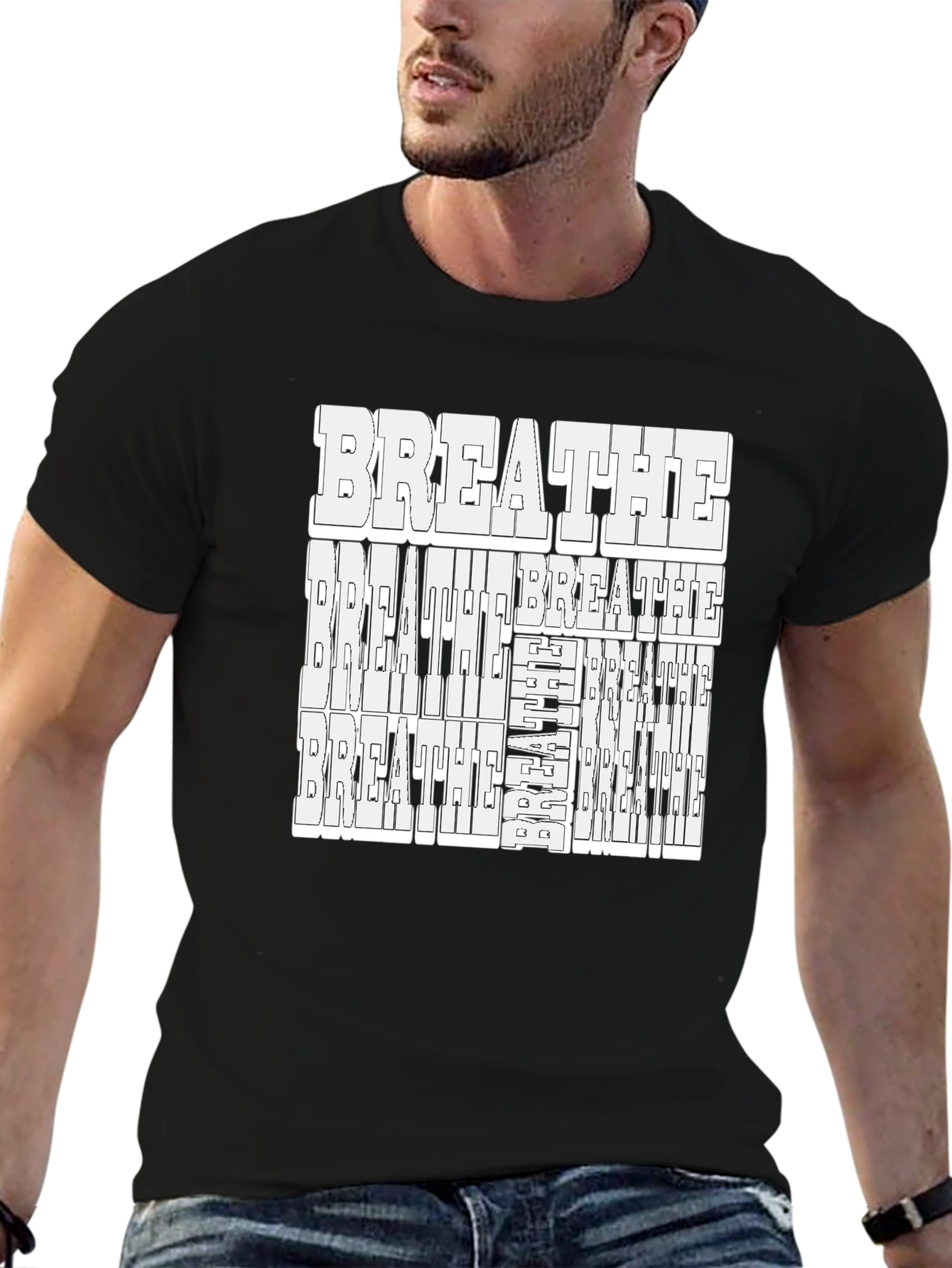 Breathe Piano Keys Graphic Tee