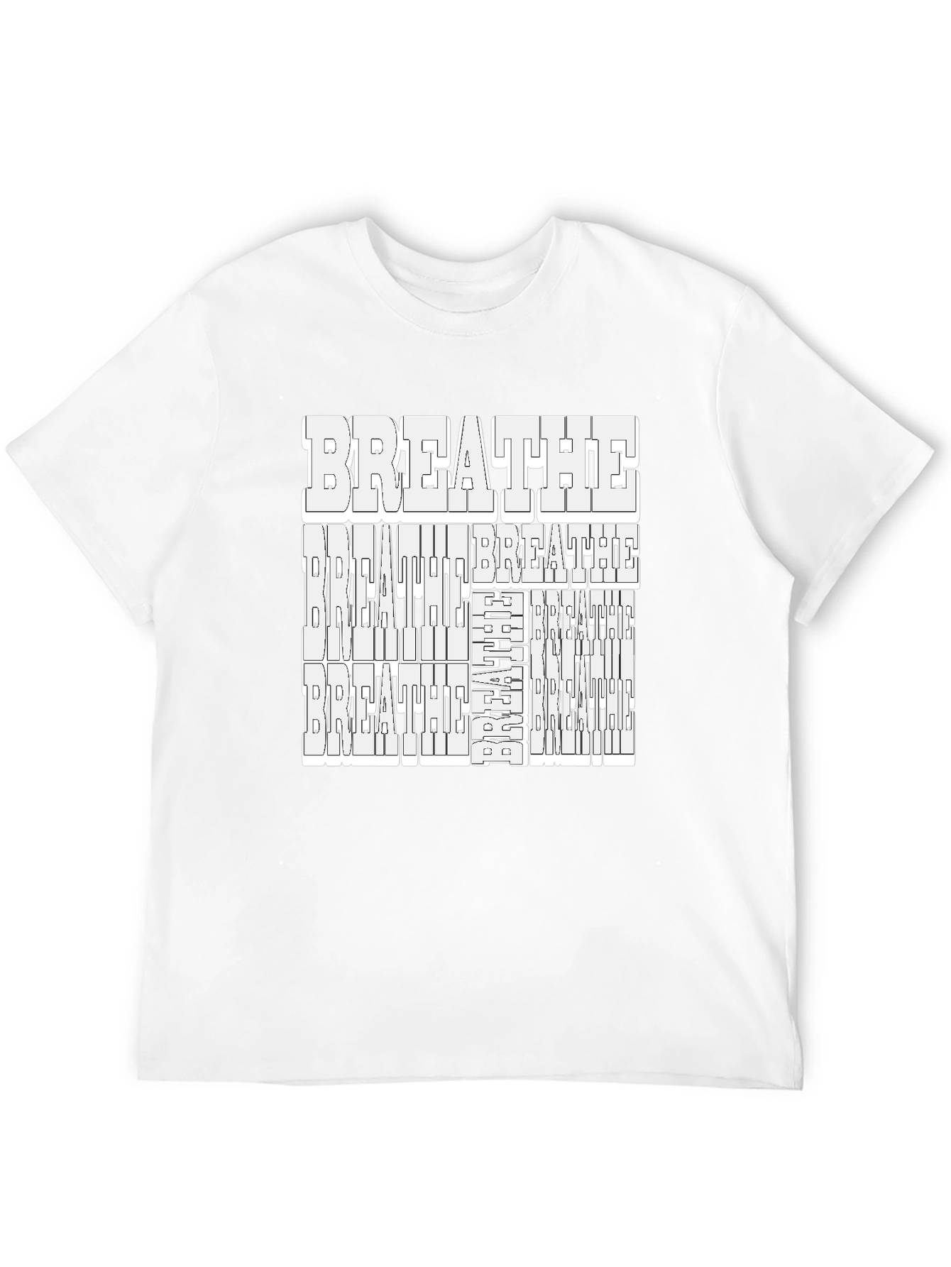 Breathe Piano Keys Graphic Tee