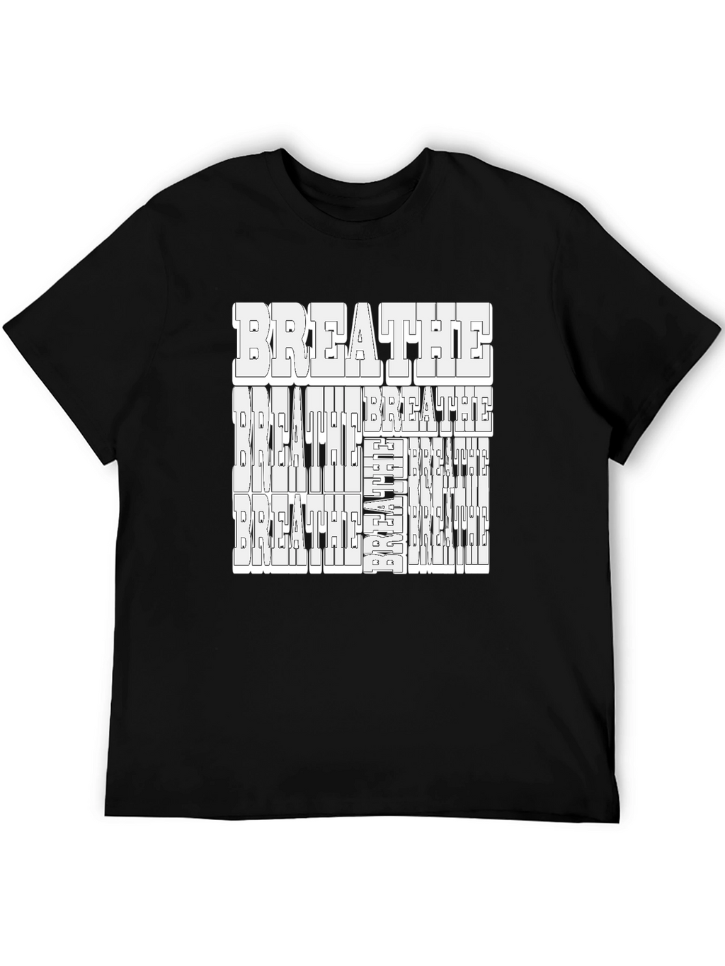 Breathe Piano Keys Graphic Tee