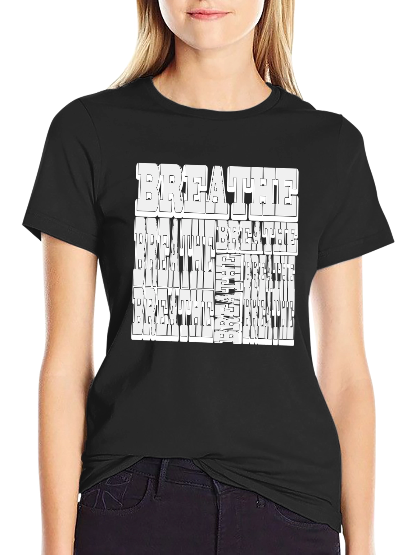 Breathe Piano Keys Graphic Tee