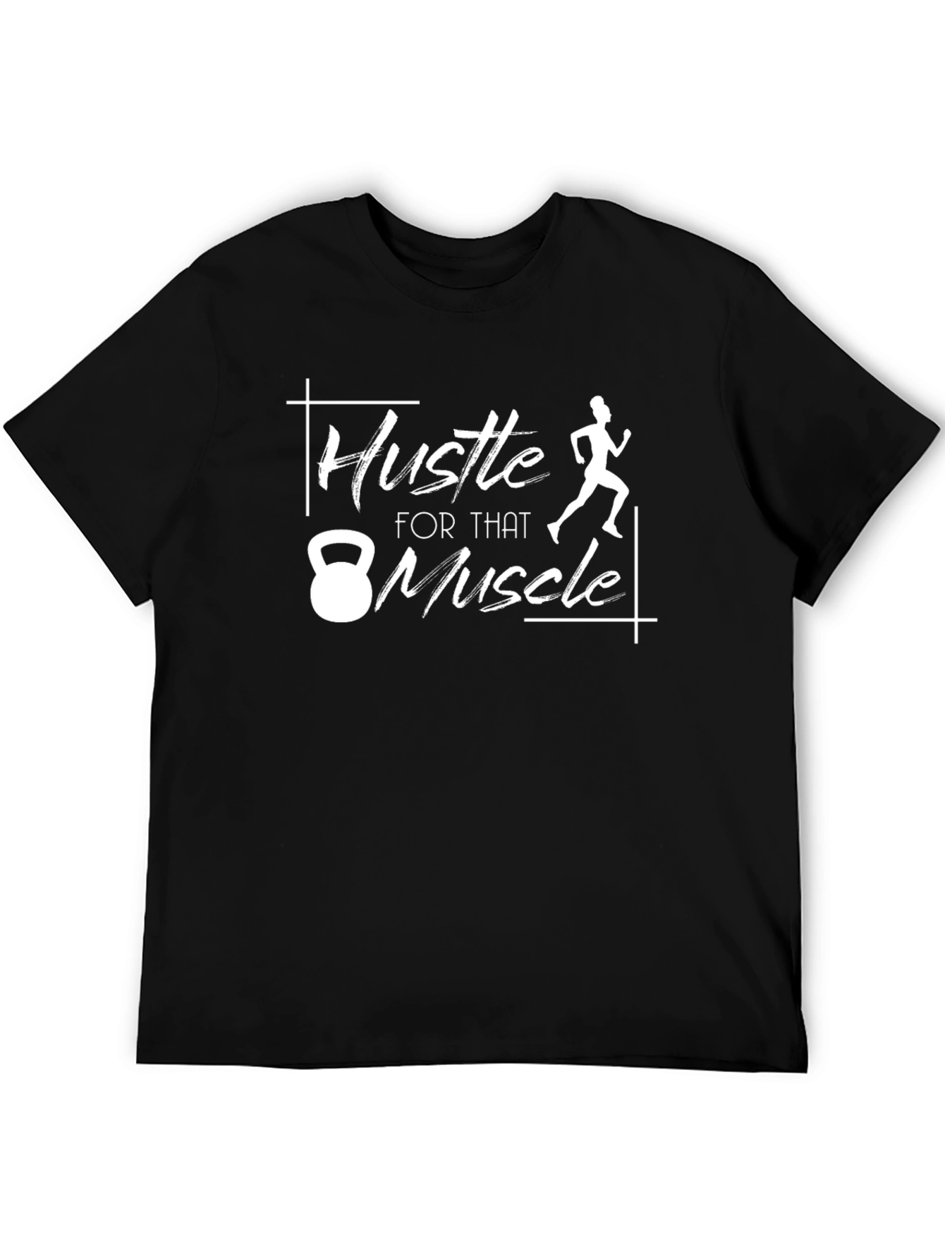 Hustle For That Muscle Graphic T-Shirt - Fitness Motivation