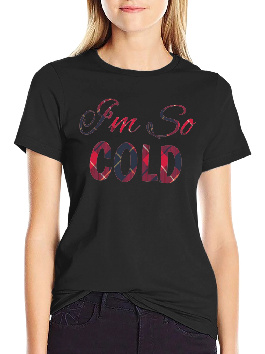 Im So Cold Plaid T-Shirt