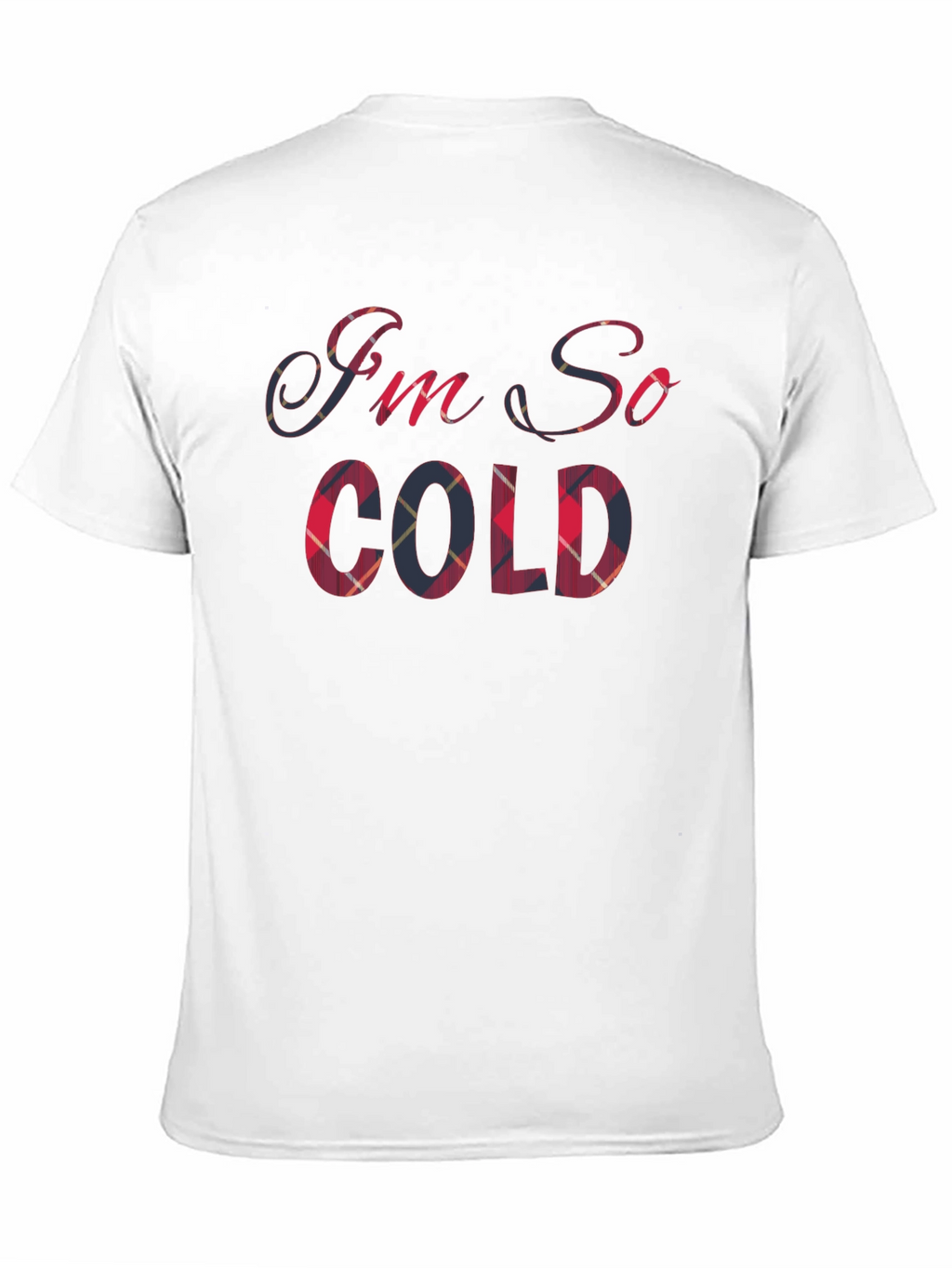 Im So Cold Plaid T-Shirt