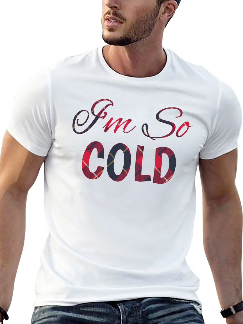 Im So Cold Plaid T-Shirt
