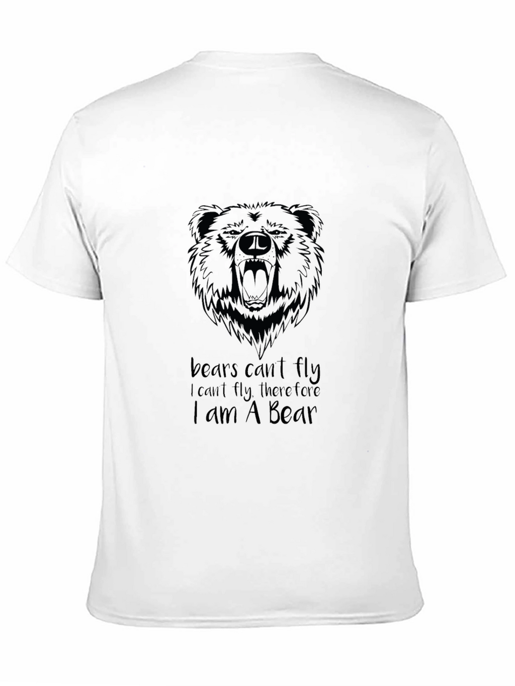 Bear Cant Fly T-Shirt | Funny Bear Lover Tee