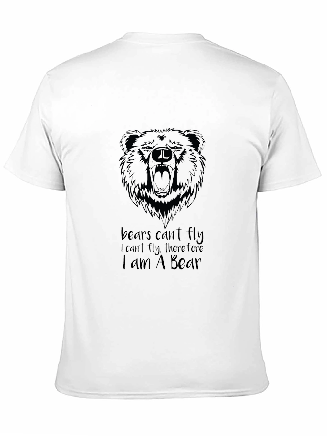 Bear Cant Fly T-Shirt | Funny Bear Lover Tee