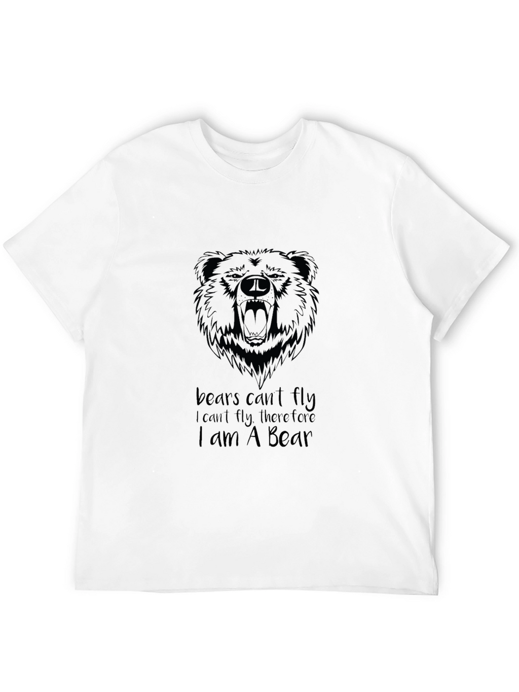 Bear Cant Fly T-Shirt | Funny Bear Lover Tee