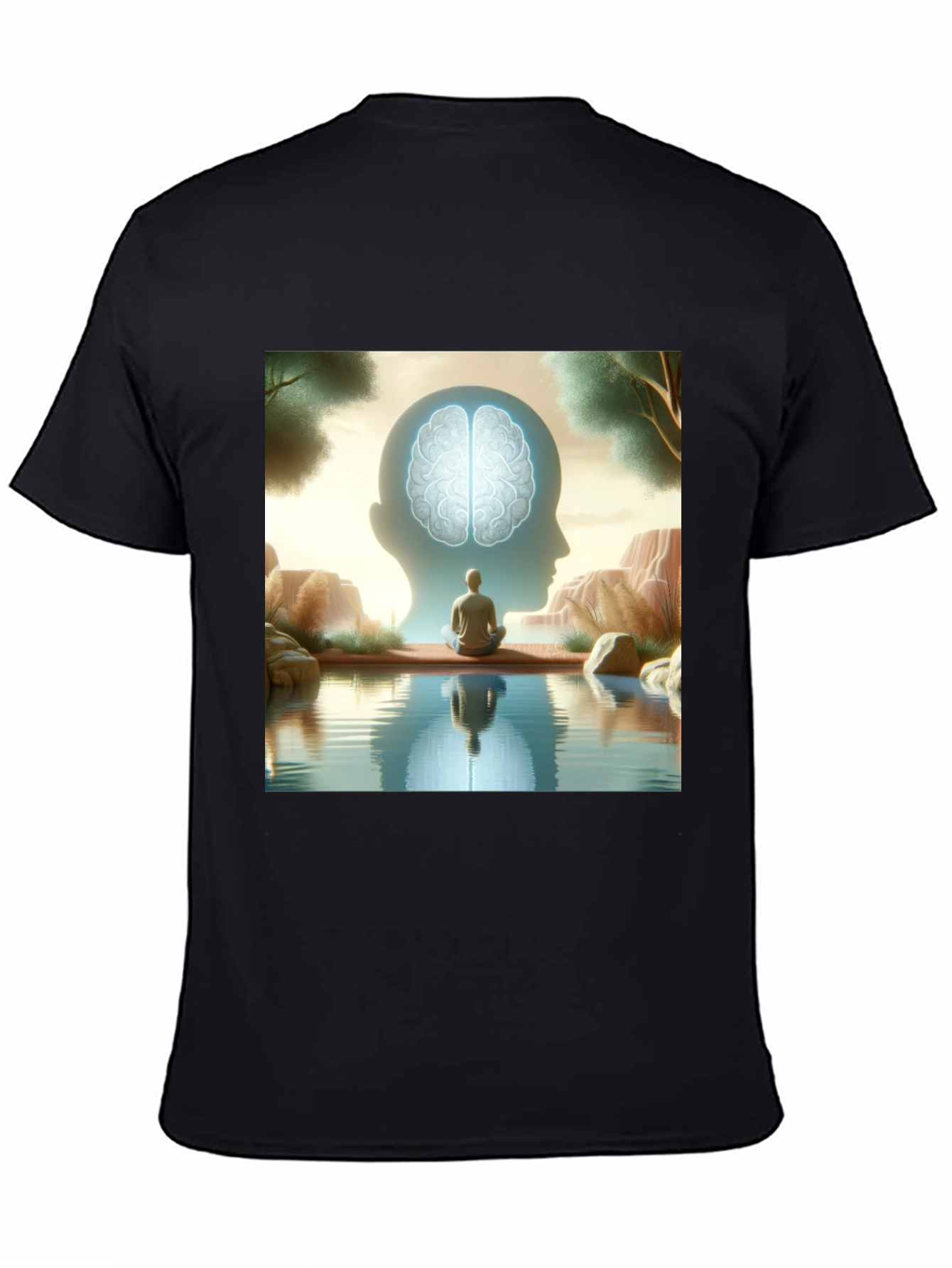 Mindfulness T-Shirt - Reflective Brain Design