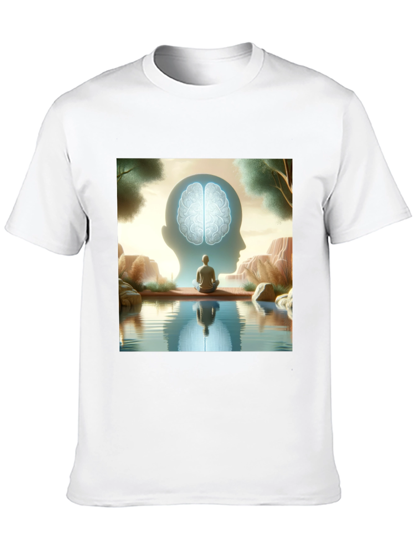 Mindfulness T-Shirt - Reflective Brain Design