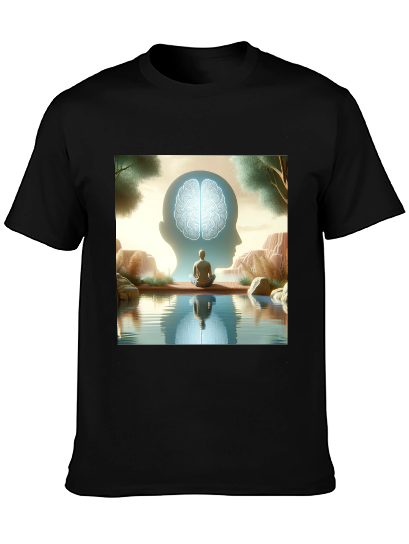 Mindfulness T-Shirt - Reflective Brain Design