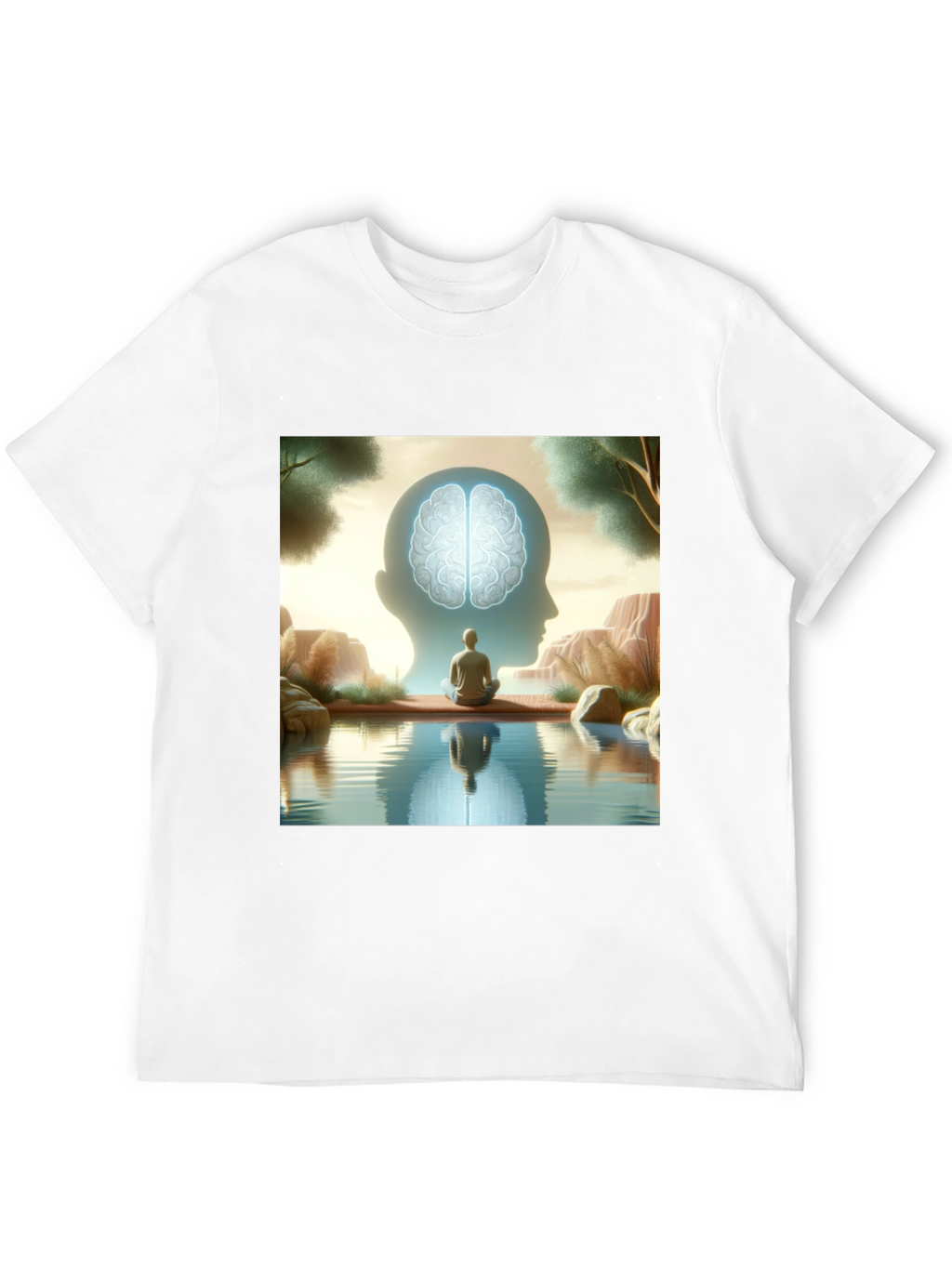 Mindfulness T-Shirt - Reflective Brain Design