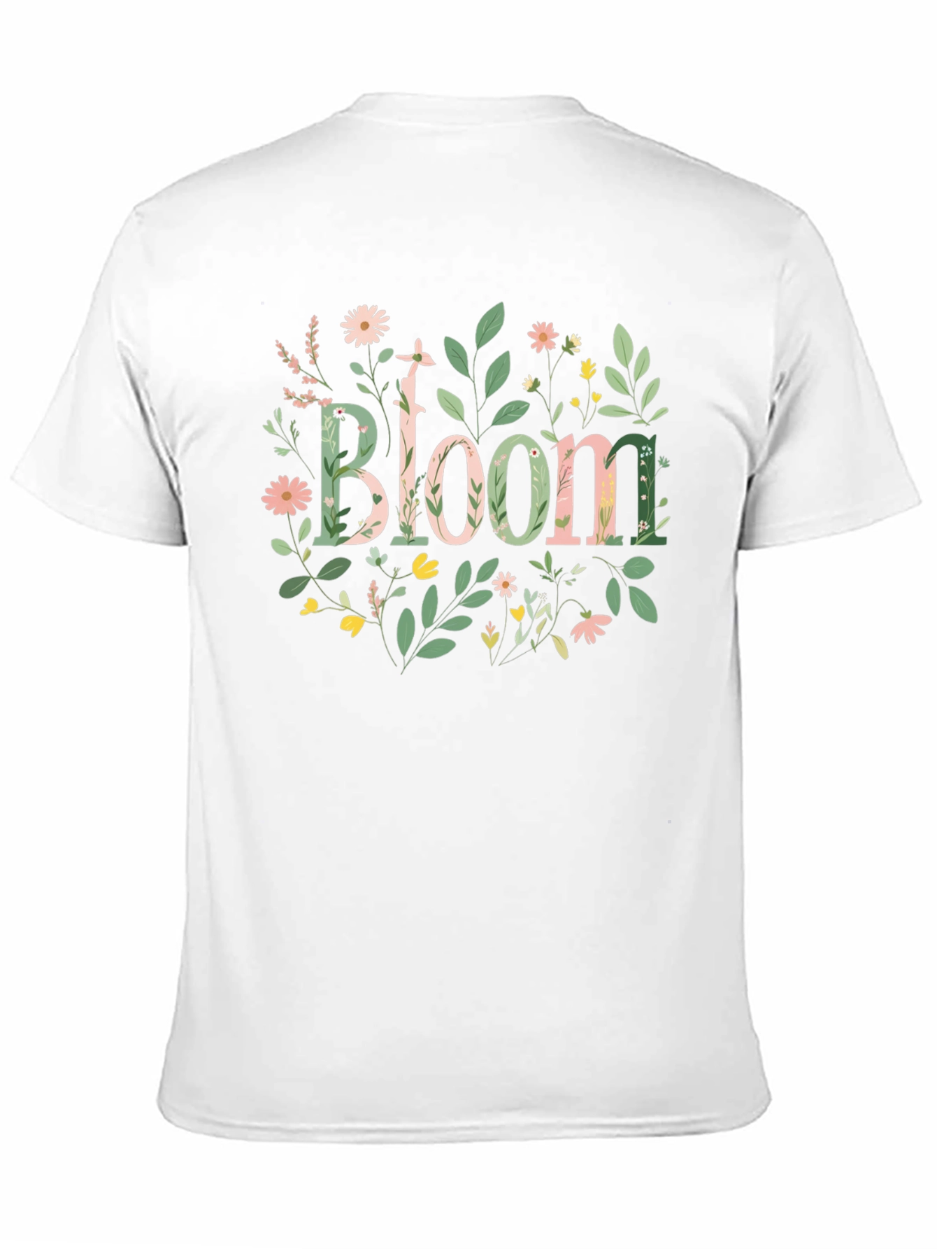Floral Bloom Graphic Black T-Shirt