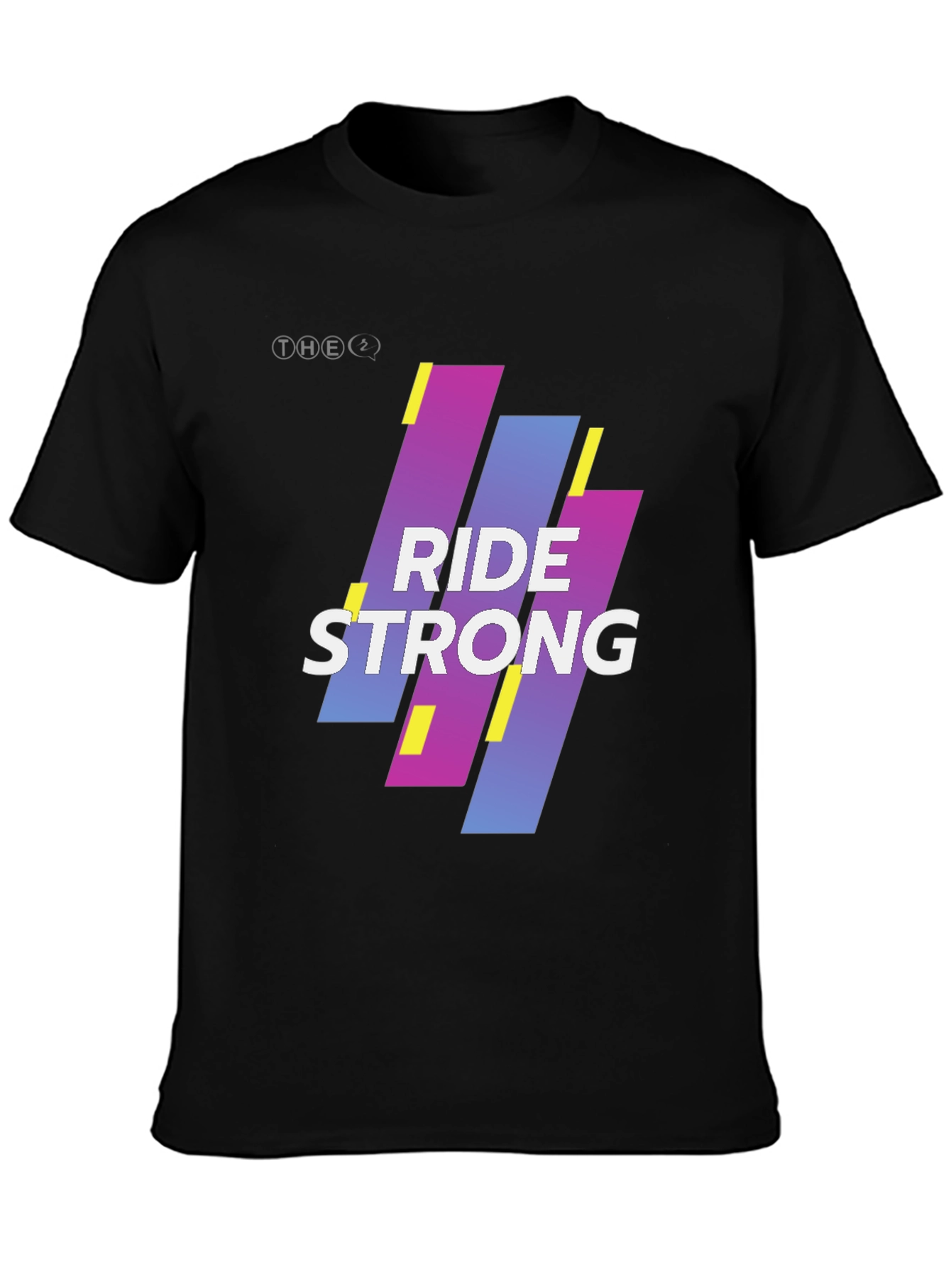 Ride Strong Graphic Tee - Black Cotton Blend