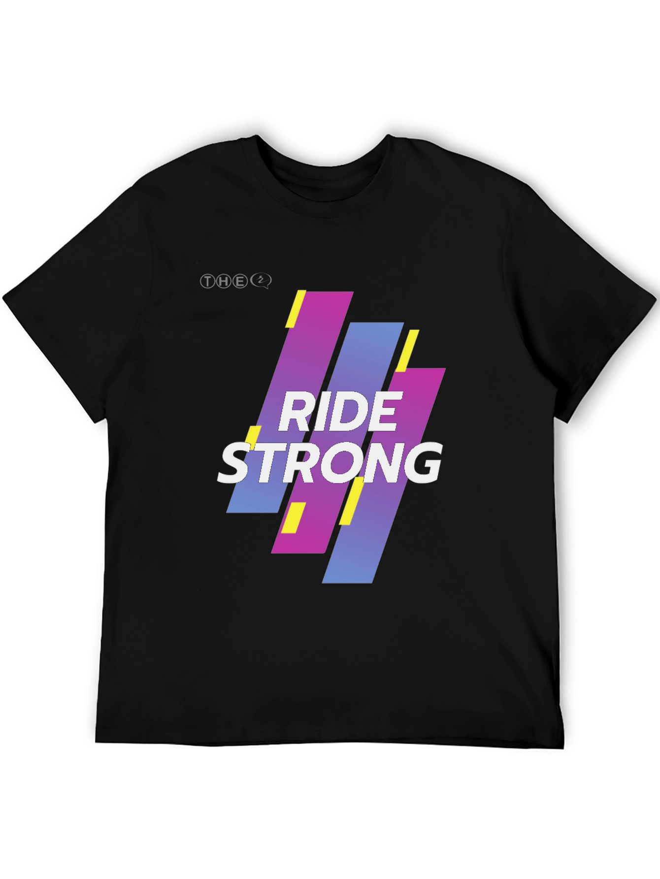 Ride Strong Graphic Tee - Black Cotton Blend