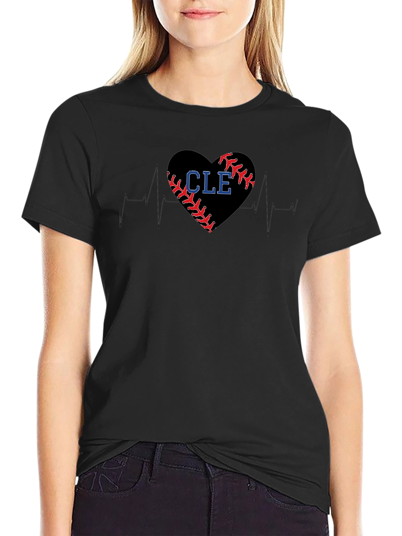CLE Baseball Heartbeat T-Shirt