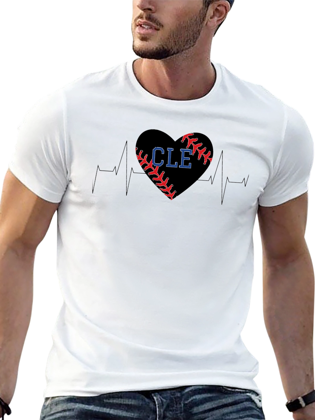 CLE Baseball Heartbeat T-Shirt