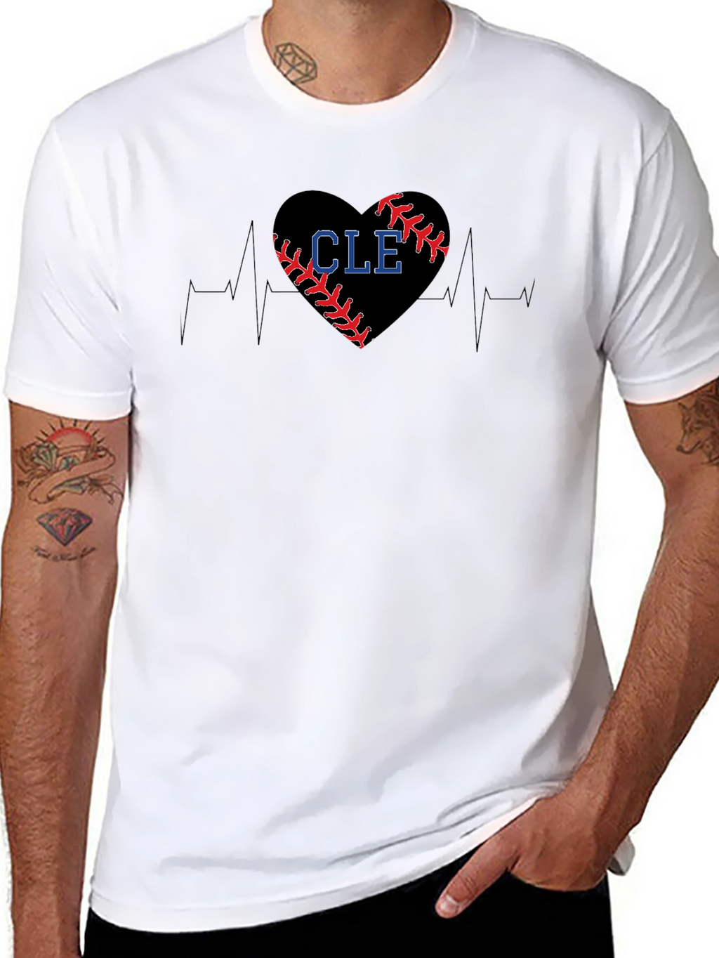 CLE Baseball Heartbeat T-Shirt