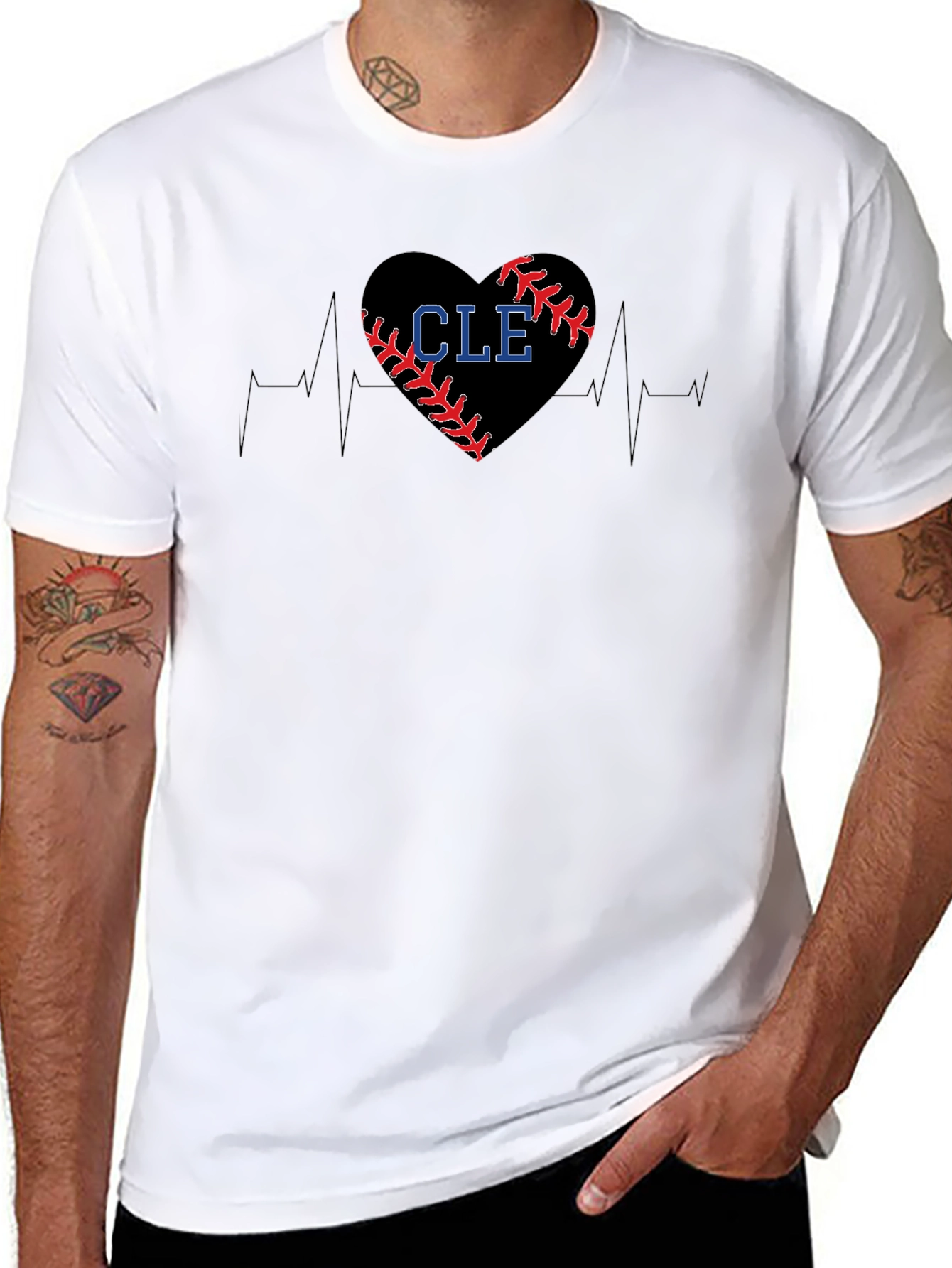 CLE Baseball Heartbeat T-Shirt