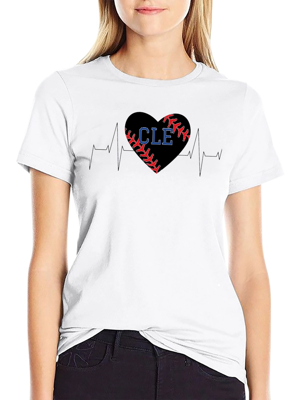 CLE Baseball Heartbeat T-Shirt