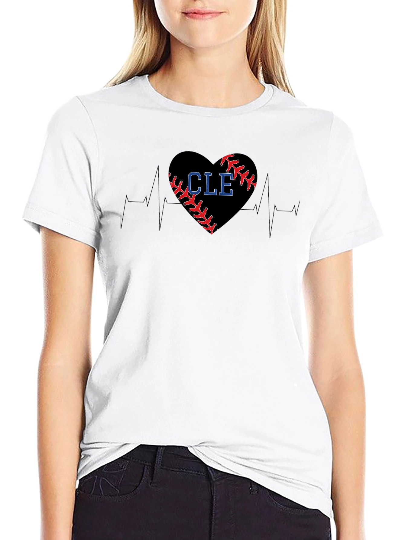 CLE Baseball Heartbeat T-Shirt